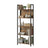 5-Tier Bookshelf, Book Shelf - Particleboard and Steel - Brown