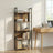 5-Tier Bookshelf, Book Shelf - Particleboard and Steel - Brown