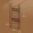 5-Tier Bookshelf - Steel - Rustic Brown and Black - Stable Structure for Living Room and Office