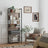 5-Tier Bookshelf - Steel - Rustic Brown and Black - Stable Structure for Living Room and Office