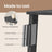 4-Tier Corner Bookshelf - Steel Frame - Natural Oak
