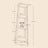 4-Tier Corner Bookshelf - Steel Frame - Natural Oak