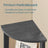 Corner Shelf Unit - 5-Tier Industrial Design - Engineered Wood - Natural Oak