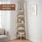 Corner Ladder Shelf - 5-Tier Industrial Style - Wood - Natural Oak