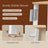 Corner Ladder Shelf - 5-Tier Industrial Style - Wood - Natural Oak