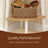 Corner Ladder Shelf - 5-Tier Industrial Style - Wood - Natural Oak