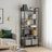 Tall Storage Shelf - Steel - Rustic Brown and Black - 5-Tier Industrial Bookcase