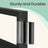 Tall Storage Shelf - Steel - Rustic Brown and Black - 5-Tier Industrial Bookcase