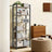 6-Tier Bookshelf - Steel Frame - Special Walnut and Black - Freestanding Design for Living Room