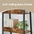 5-Tier Bookcase - Metal Frame - Rustic Brown and Black - Freestanding Design for Home Office and Living Spaces