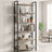 Tall Storage Shelf - Wood and Steel - Brown - with 6 Tiers