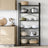 Freestanding Storage Shelf - Wood and Steel - Black