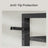Freestanding Storage Shelf - Wood and Steel - Black