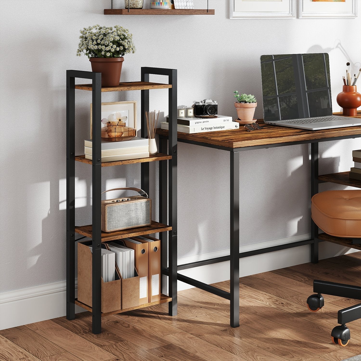 4-Tier Bookshelf - Metal