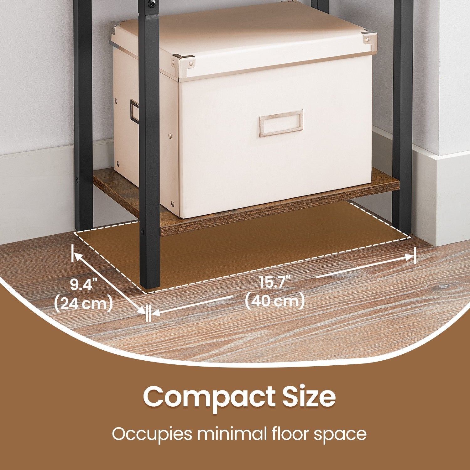 4-Tier Bookshelf - Metal