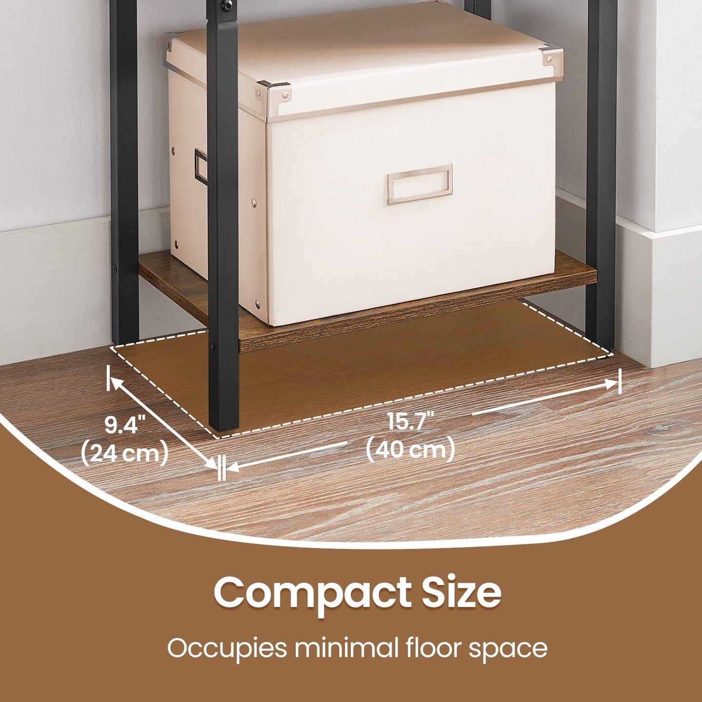 4-Tier Bookshelf - Metal