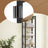 6-Tier Storage Rack - Wood - Wheat Brown - Versatile for Living Room