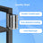 6-Tier Storage Rack - Wood - Ebony Black - Slim Design for Study and Living Room