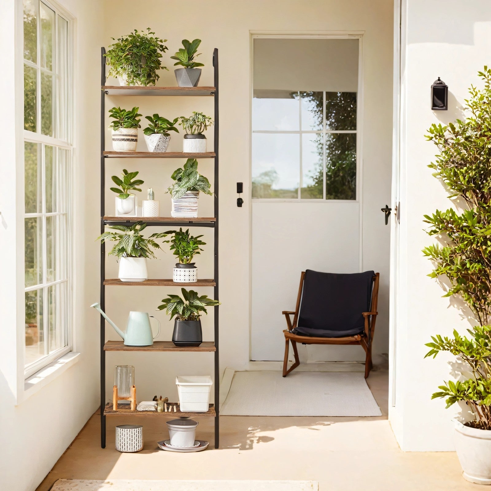 Ladder Shelf - 6-Tier - Particleboard - Anti-Tip Kit Included