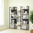 5-Tier Bookcase - Metal - Rustic Brown and Black