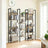 5-Tier Bookcase - Metal - Rustic Brown and Black