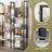 5-Tier Bookcase - Metal - Rustic Brown and Black