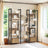 5-Tier Bookcase - Metal - Rustic Brown and Black