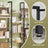 5-Tier Bookcase - Metal - Rustic Brown and Black