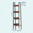 4-Tier Bookcase - Steel - Rustic Brown and Black - Freestanding Storage Shelf