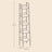 5-Tier Narrow Bookshelf - Wood - Rustic Brown - Ladder Design for Versatile Use