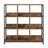 Ladder Shelf - 4-Tier Display Bookcase - Engineered Wood - Rustic Brown and Black