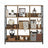 Ladder Shelf - 4-Tier Display Bookcase - Engineered Wood - Rustic Brown and Black