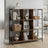Ladder Shelf - 4-Tier Display Bookcase - Engineered Wood - Rustic Brown and Black
