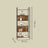Storage Shelf - Wood and Steel - Rustic Brown - with 6 Shelves