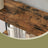 Storage Shelf - Wood and Steel - Rustic Brown - with 6 Shelves