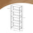 5-Tier Bookcase - Wood - Rustic Brown