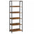 6-Tier Storage Shelf - Engineered Wood - Rustic Brown