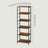 6-Tier Storage Shelf - Engineered Wood - Rustic Brown