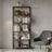 6-Tier Storage Shelf - Engineered Wood - Rustic Brown