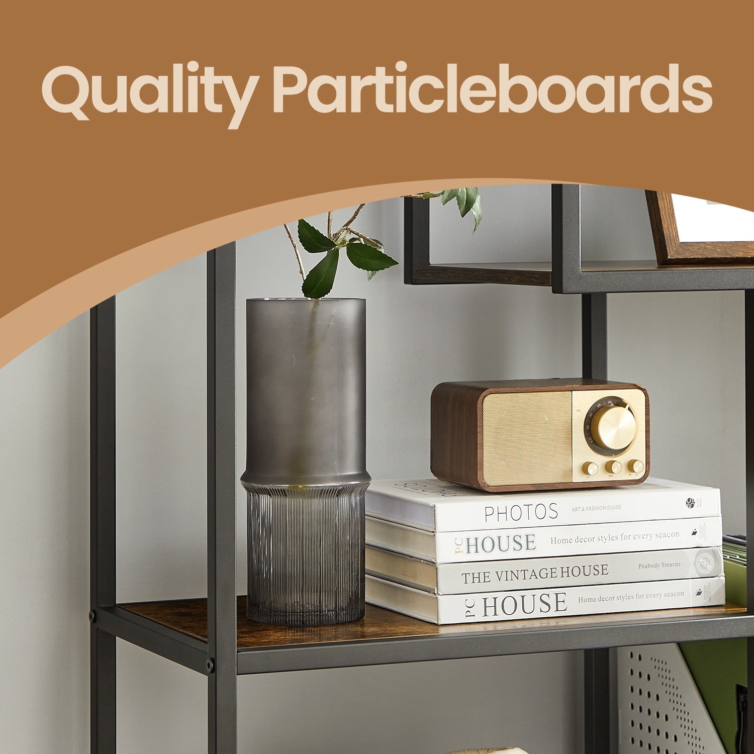 Bookcase - 180L - Particleboard - 6-Tier Design