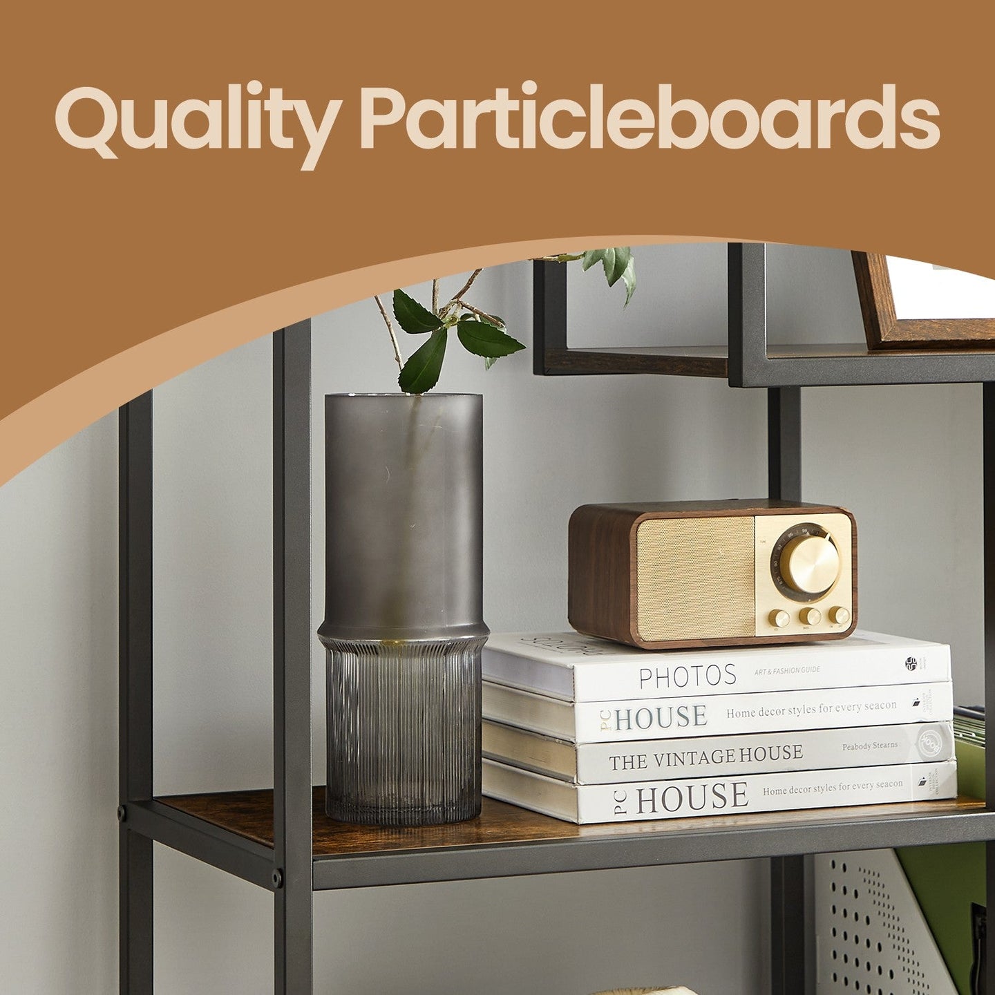 Bookcase - 180L - Particleboard - 6-Tier Design