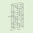 Bookcase - 180L - Particleboard - 6-Tier Design