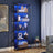 6-Tier Shelving Unit - Steel - Ebony Black - Dimmable LED Lighting