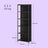 6-Tier Shelving Unit - Steel - Ebony Black - Dimmable LED Lighting