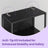 6-Tier Shelving Unit - Steel - Ebony Black - Dimmable LED Lighting