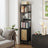 6-Tier Bookshelf - Metal Frame - Boho