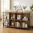 Bookshelf - Particleboard and Steel - Brown - with 8 Storage Cubes
