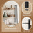 5-Tier Ladder Shelf - Metal - Rustic Brown and Black - Freestanding Bookshelf for Home Office and Living Space