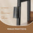 5-Tier Ladder Shelf - Metal - Rustic Brown and Black - Freestanding Bookshelf for Home Office and Living Space