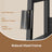 5-Tier Ladder Shelf - Metal - Rustic Brown and Black - Freestanding Bookshelf for Home Office and Living Space